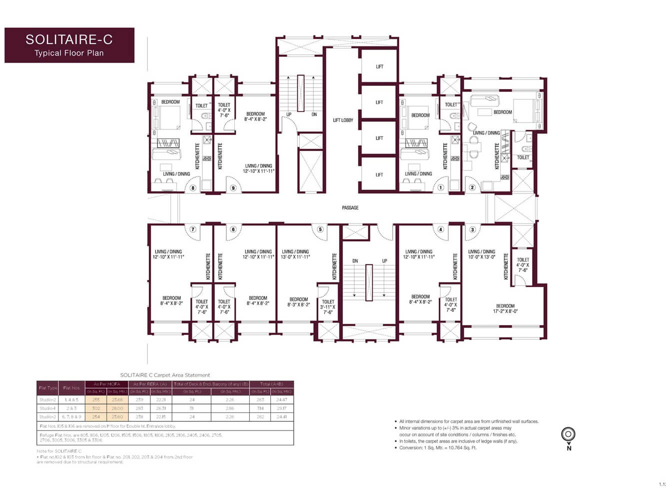 Solitaire,floor plan